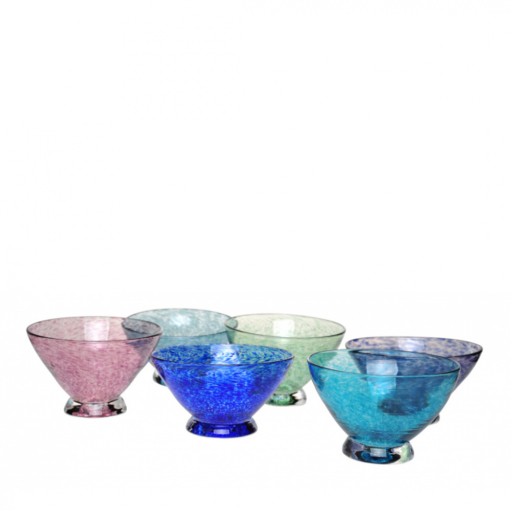 Kunstglass Sk ler 6 Stk Lilje Kunstglass Knapstad kunstglass-sk-ler-6-stk-lilje-kunstglass-knapstad